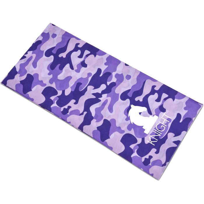 Adults Camo Flexi Tubular Bandana - Purple