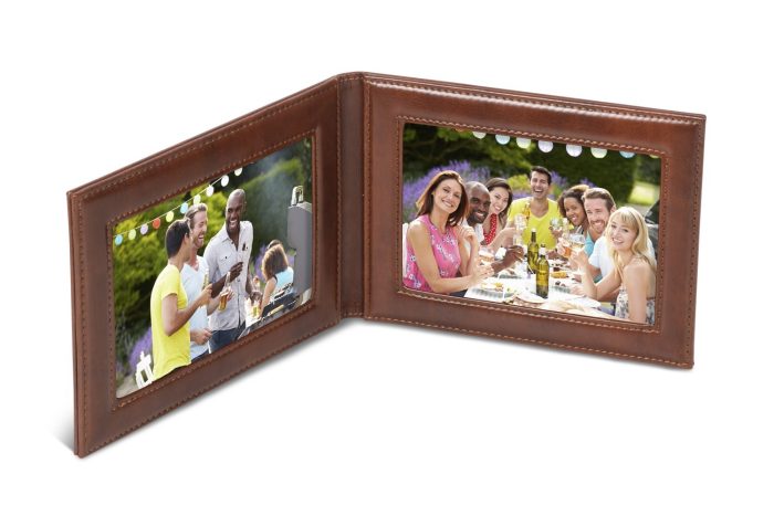 Fabrizio Fold Up Photo Frame - Brown