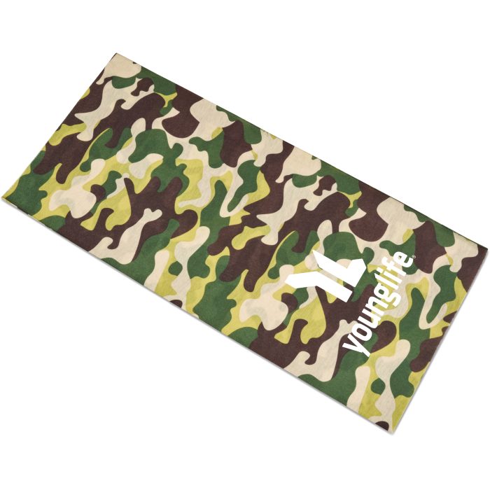 Kids Camo Flexi Tubular Bandana - Green