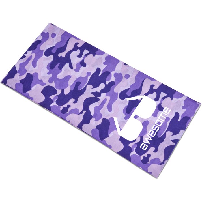 Kids Camo Flexi Tubular Bandana - Purple