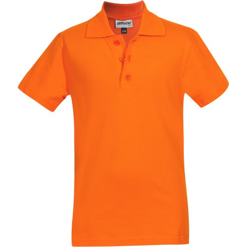 Kids Michigan Golf Shirt  - Orange