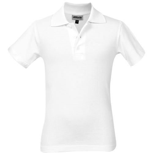 Kids Michigan Golf Shirt  - White