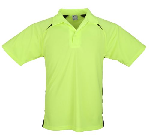 Kids Splice Golf Shirt  - Lime