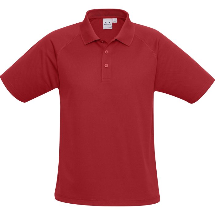 Kids Sprint Golf Shirt  - Red