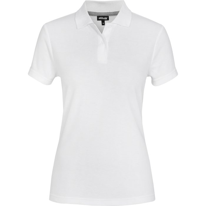 Ladies Bayside Golf Shirt - White