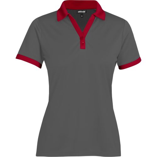 Ladies Bridgewater Golf Shirt  - Red