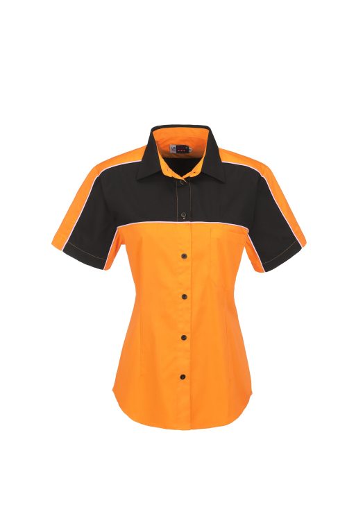 Ladies Daytona Pitt Shirt  - Orange