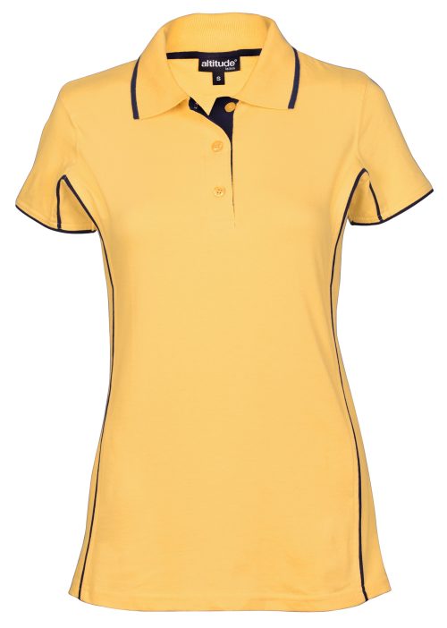 Ladies Denver Golf Shirt  - Yellow