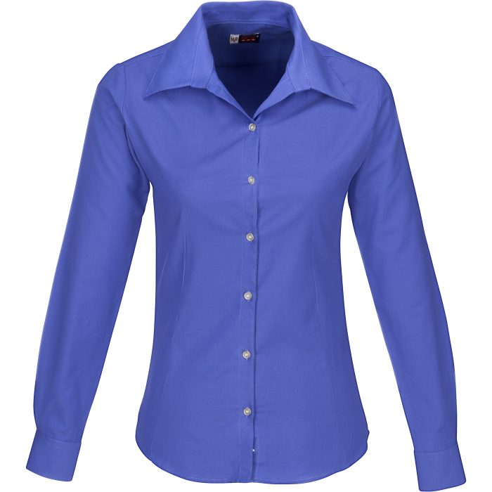 Ladies Long Sleeve Aspen Shirt - New Blue