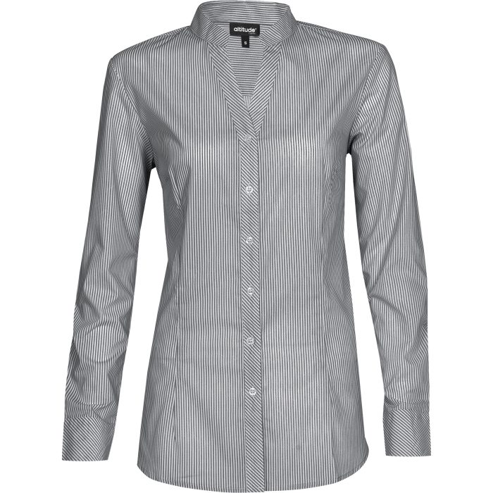 Ladies Long Sleeve Birmingham Shirt - Grey