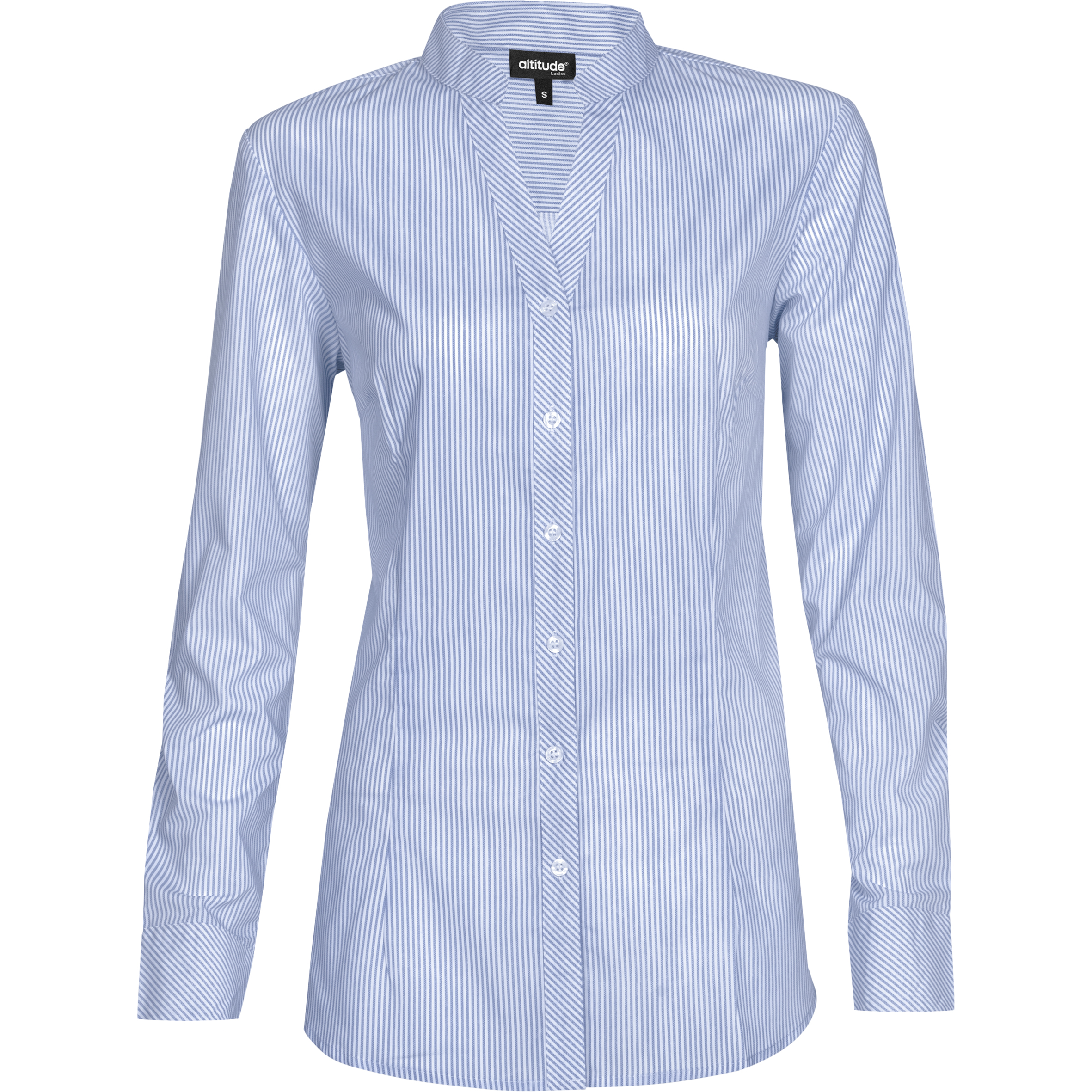 Ladies Long Sleeve Birmingham Shirt - Light Blue