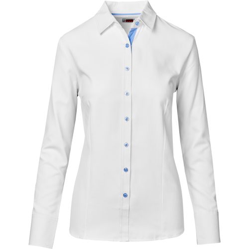 Ladies Long Sleeve Casablanca Shirt - Sky Blue