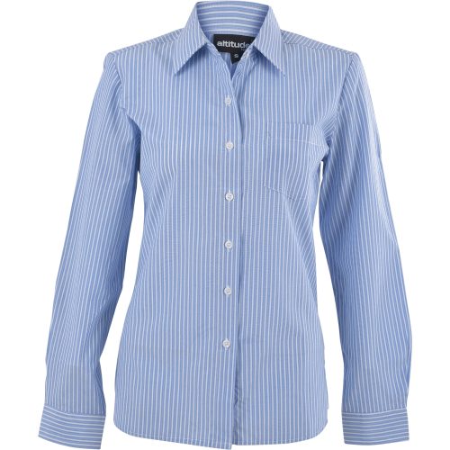 Ladies Long Sleeve Drew Shirt  - Light Blue