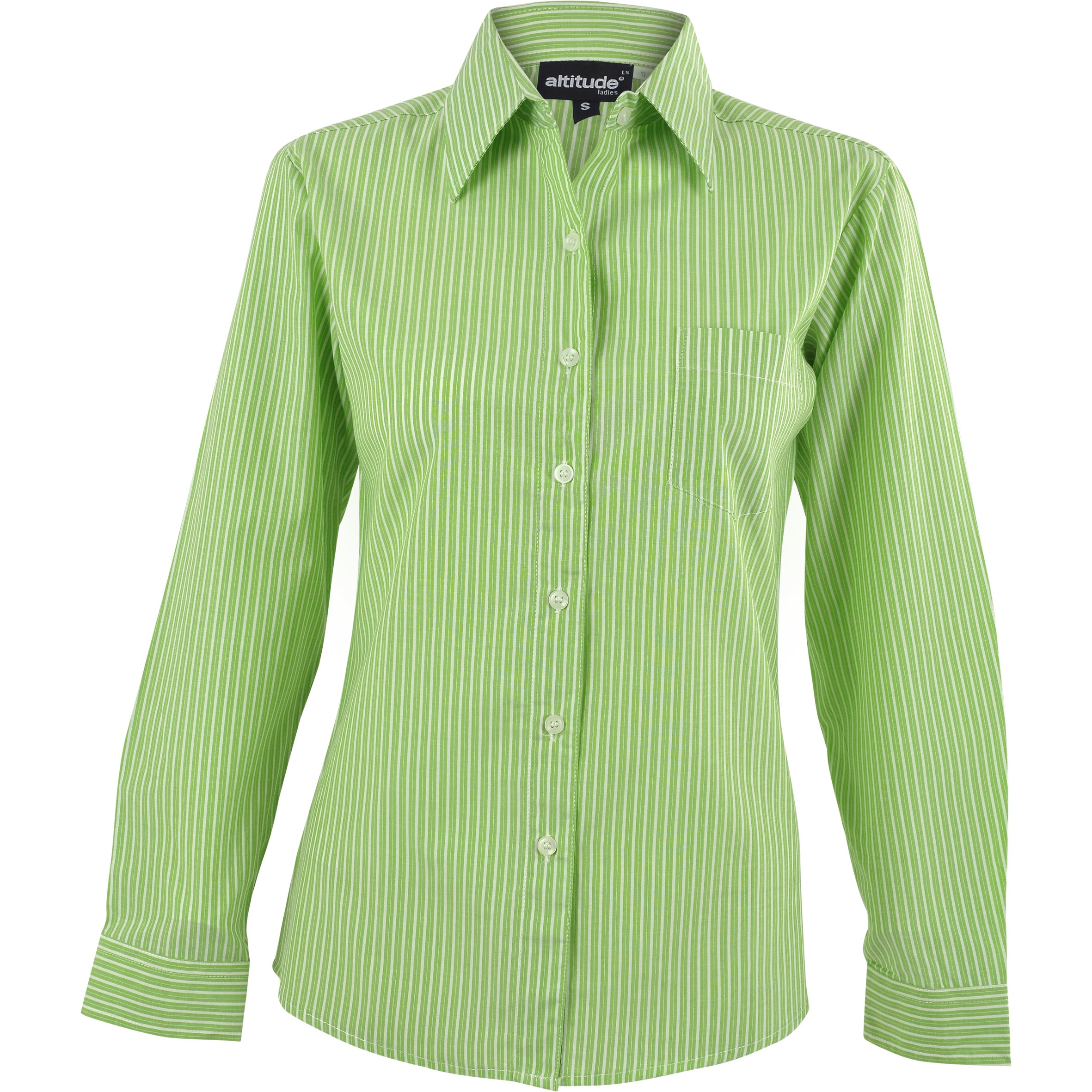 Ladies Long Sleeve Drew Shirt  - Lime