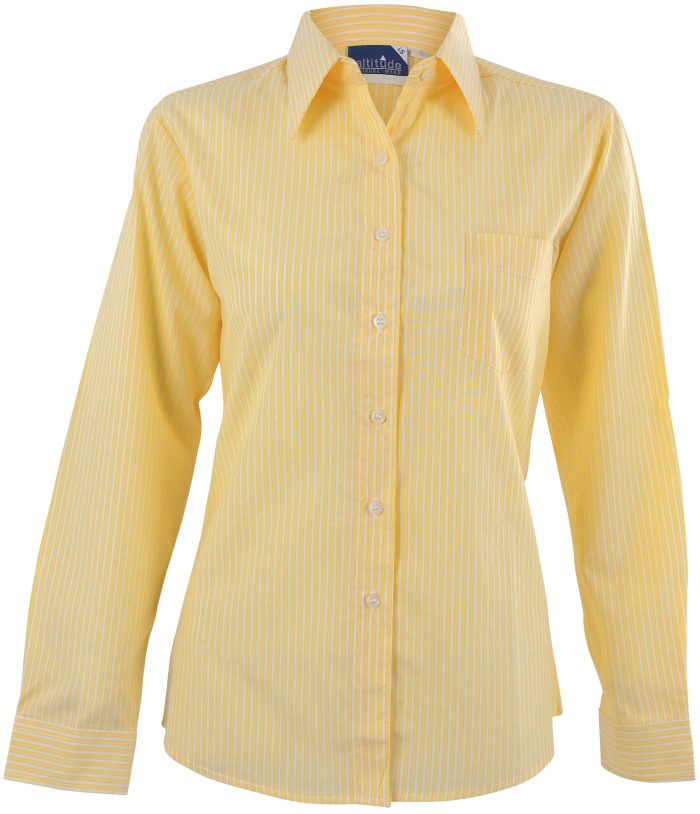 Ladies Long Sleeve Drew Shirt  - Yellow