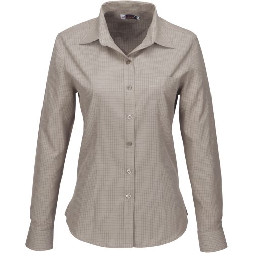 Ladies Long Sleeve Huntington Shirt  - Khaki