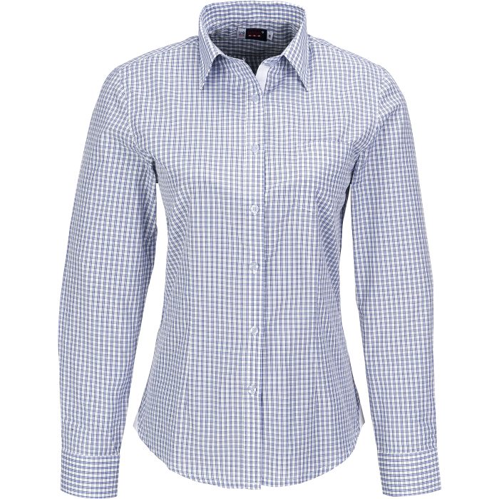 Ladies Long Sleeve Kenton Shirt - Light Blue