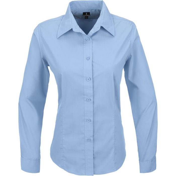 Ladies Long Sleeve Preston Shirt  - Blue