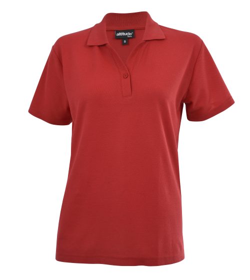 Ladies Melrose Heavyweight Golf Shirt  - Red