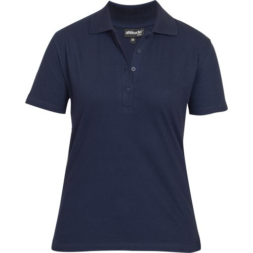 Ladies Michigan Golf Shirt  - Navy