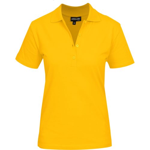 Ladies Michigan Golf Shirt  - Yellow