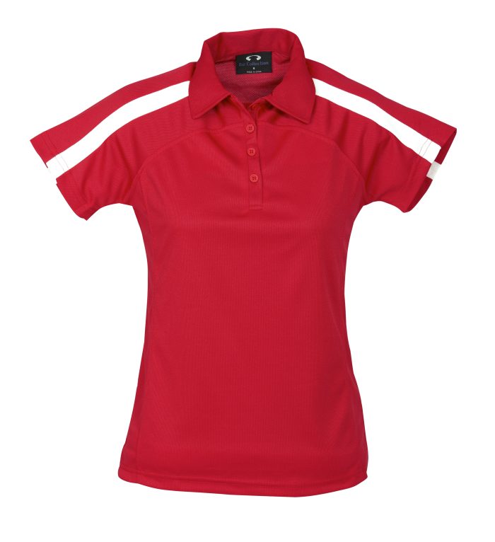 Ladies Monte Carlo Golf Shirt  - Red