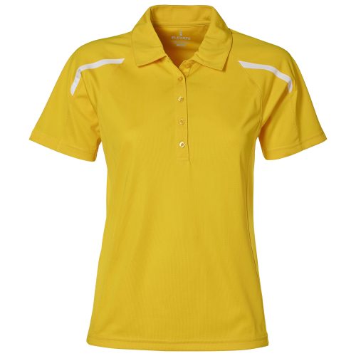 Ladies Nyos Golf Shirt  - Yellow