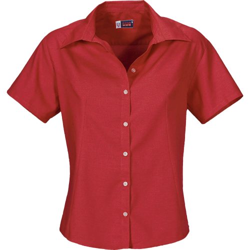 Ladies Short Sleeve Aspen Shirt  - Red