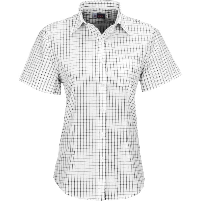 Ladies Short Sleeve Aston Shirt  - White