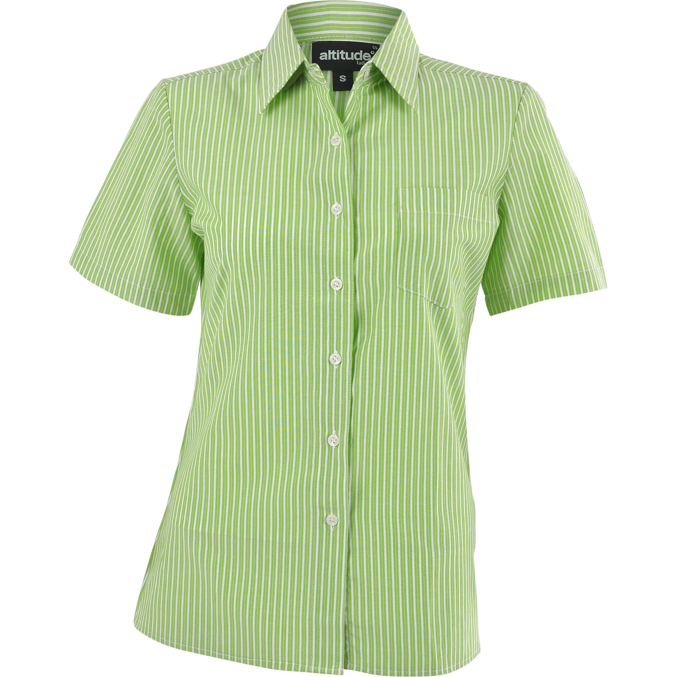 Ladies Short Sleeve Drew Shirt  - Lime