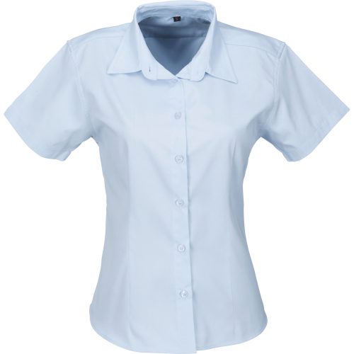 Ladies Short Sleeve Milano Shirt - Light Blue