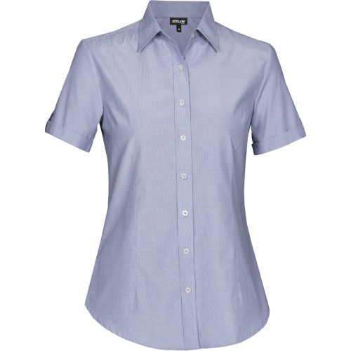 Ladies Short Sleeve Portsmouth Shirt - Navy