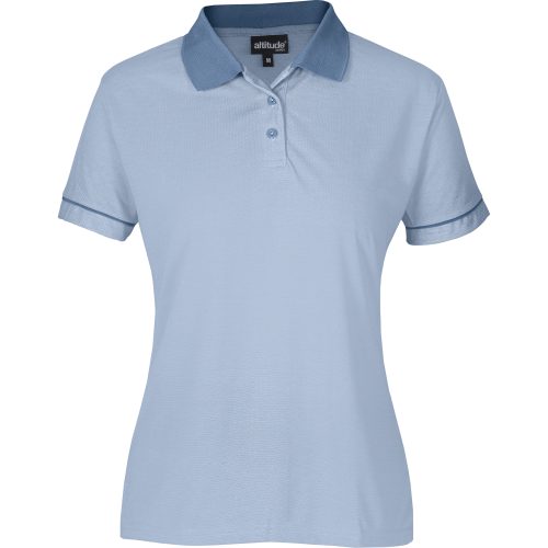 Ladies Verge Golf Shirt - Light Blue