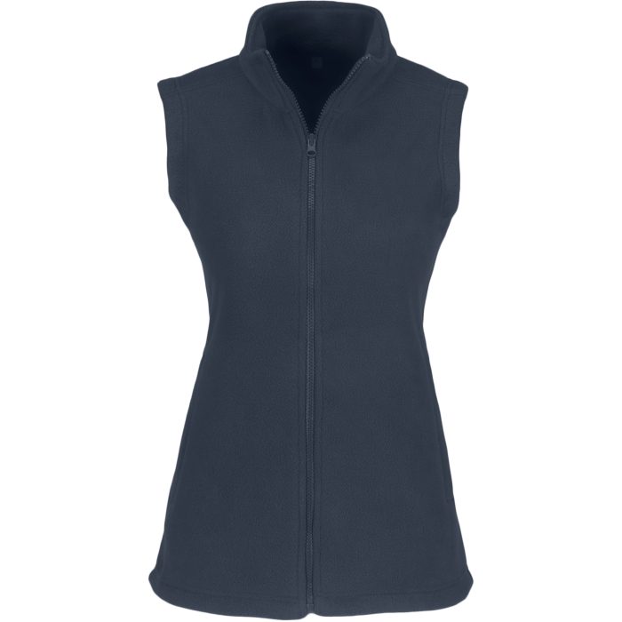 Ladies Yukon Micro Fleece Bodywarmer  - Navy