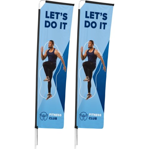 Legend 3m Sublimated Telescopic Single-Sided Flying Banner (Set Of 2)
