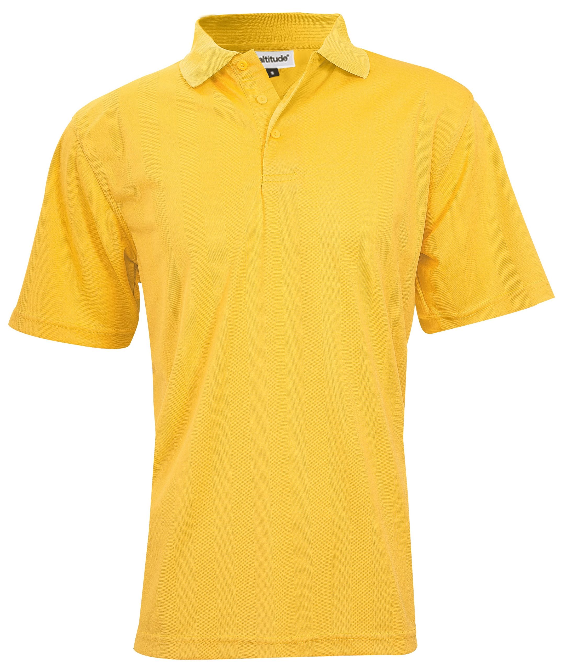 Mens Barcelona Golf Shirt  - Yellow