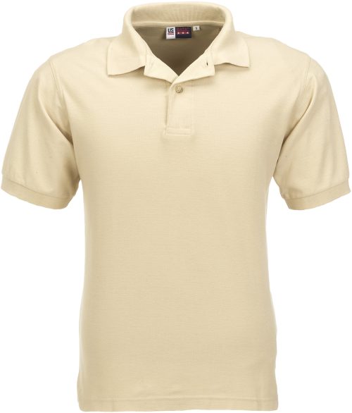 Mens Boston Golf Shirt - Khaki