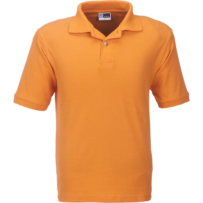 Mens Boston Golf Shirt  - Orange