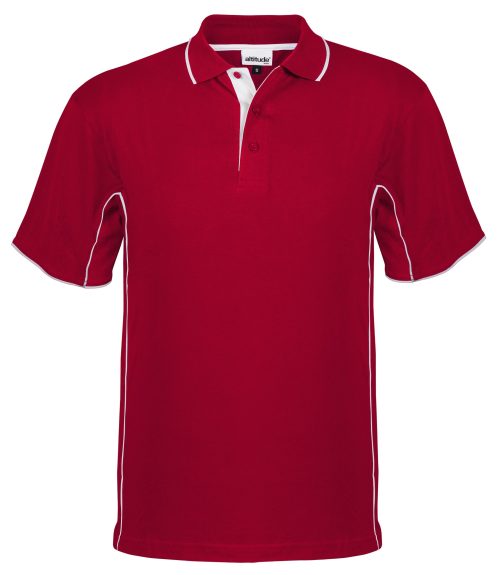 Mens Denver Golf Shirt  - Red