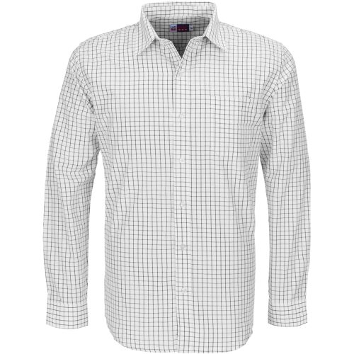 Mens Long Sleeve Aston Shirt  - White