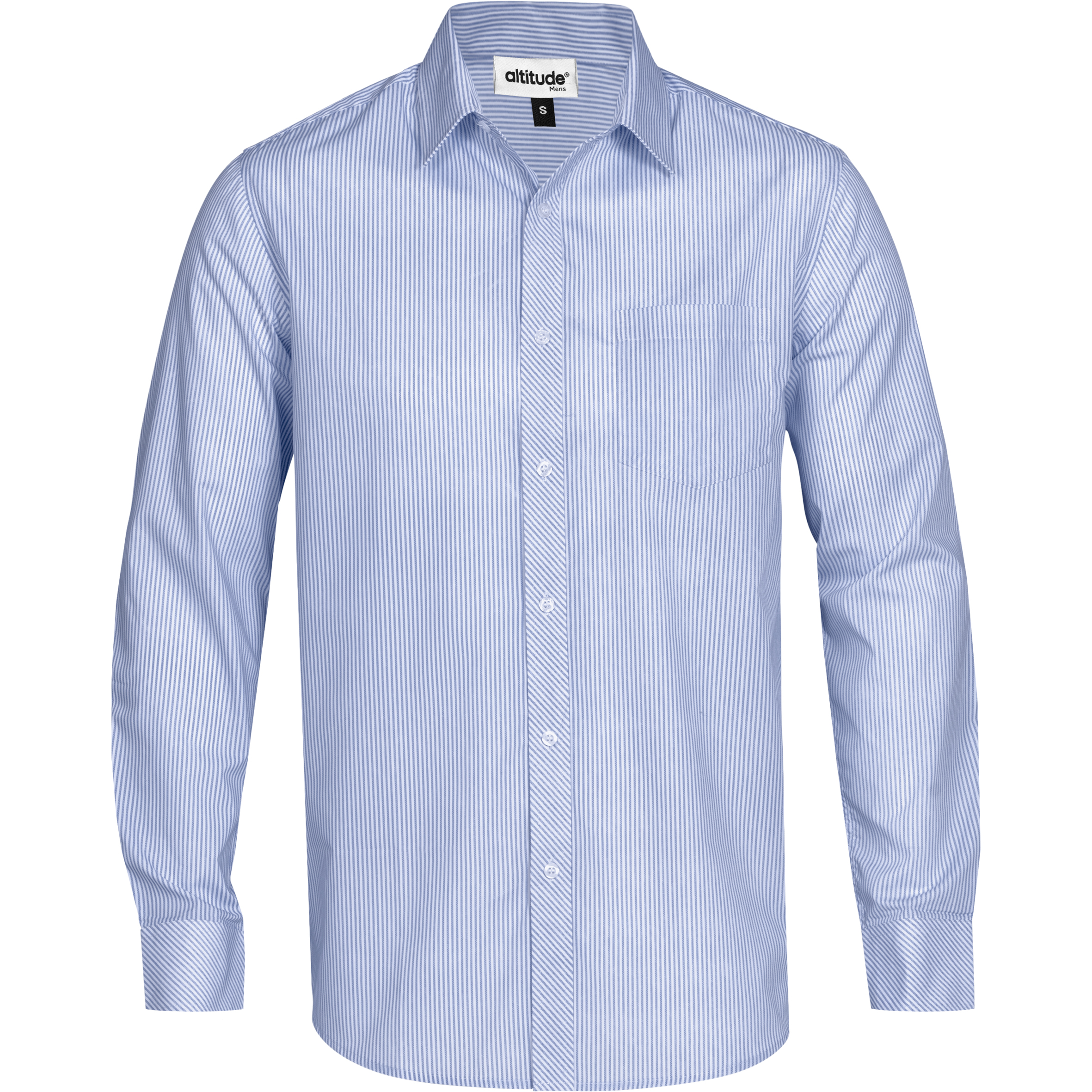 Mens Long Sleeve Birmingham Shirt - Light Blue