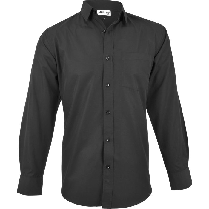 Mens Long Sleeve Catalyst Shirt  - Black