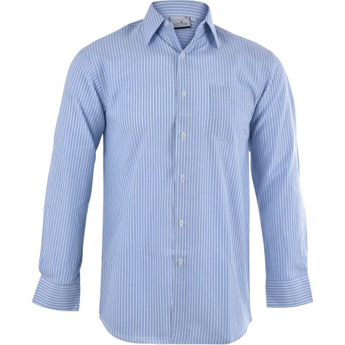 Mens Long Sleeve Drew Shirt  - Light Blue