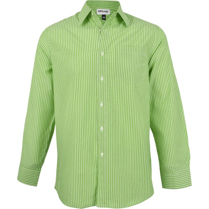 Mens Long Sleeve Drew Shirt  - Lime