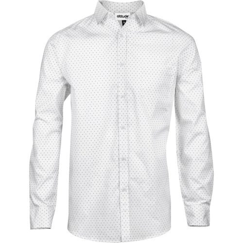 Mens Long Sleeve Duke Shirt - White