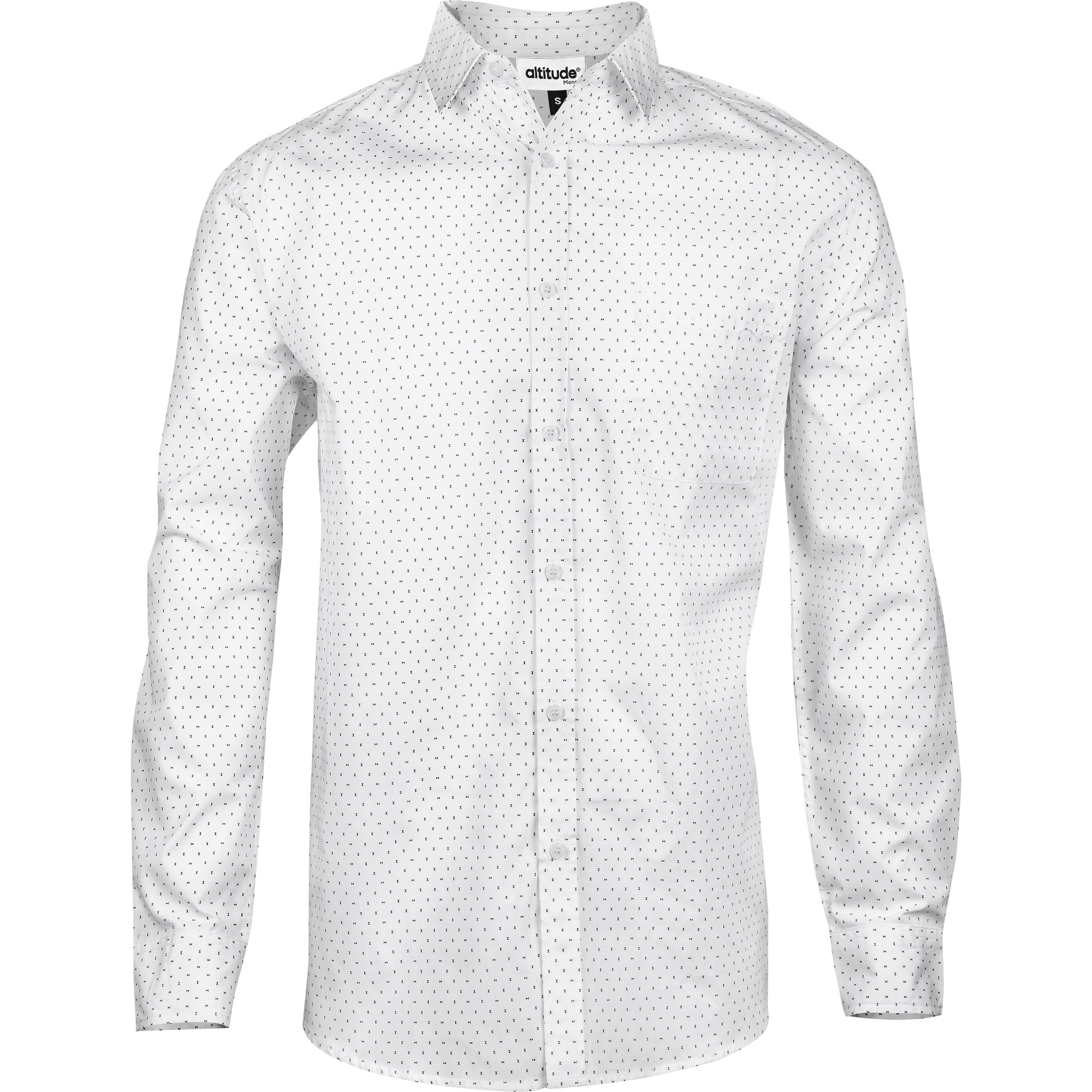 Mens Long Sleeve Duke Shirt  - White