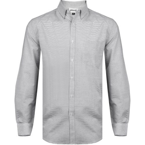 Mens Long Sleeve Earl Shirt - Grey