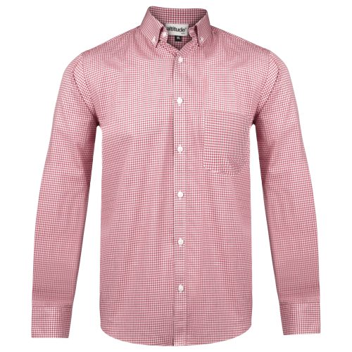 Mens Long Sleeve Edinburgh Shirt - Red