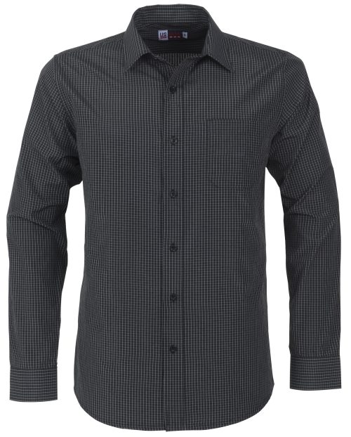 Mens Long Sleeve Huntington Shirt - Black