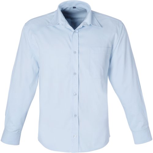 Mens Long Sleeve Milano Shirt - Light Blue